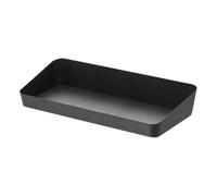 Yamazaki 4228 TOWER Amenity Tray L Wide, black, Steel, Minimalist, 30 x 13.5 x 5 cm