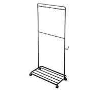 YAMAZAKI 4346-P Cleaning Home Supplies Rack-Storage Organizer Wheel Steel | Rolling Carts, Alloy, Black