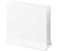 Yamazaki 4498 TOWER Slim Laptop Stand, white, Steel/Silicone/Polypropylene, Minimalist, 16 x 5.7 x 15.2 cm