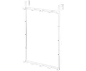 Yamazaki 4892 Door Hanger with Adjustable Height, White, Approx. W11.8 x D 3.0 x H 18.1 x 18.1 inches (30 x 7.5 x 46 x 56 cm), Smart, 3-Level Adjustable Height, Door Hook