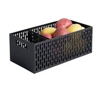 YAMAZAKI Vegetable Basket, ABS resin, Black, 15.3 x 32 x 12.2 cm (LxWxH)