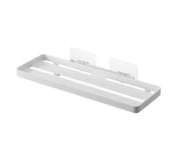 YAMAZAKI 5397 Tower Film Hook Sanitary Tray, White, Steel/Silicone, Minimalist, 30 x 11.5 x 4.7(excluding Film Hook) cm
