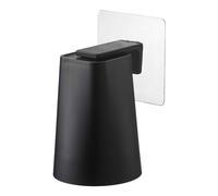 YAMAZAKI 5488 TOWER Film Hook Holder With Cup, black, ABS Resin/Magnet, Minimalist, 7 x 7 x 9.5 cm