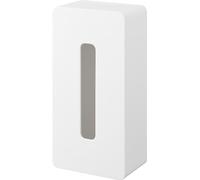 Yamazaki 5587 Tower Adhesive Hook Tissue Box, White, ABS Resin/Polycarbonate/Pet/Polyurethane, Minimalist, 13.2 x 26.2 x 8.3 cm