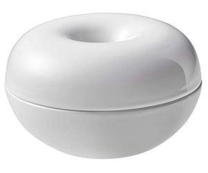 Yamazaki 5740 TOWER Ceramic Air Freshener Bowl, White, Ceramic, Minimalist Design, 9.5 x 9.5 x 6 cm (LxWxH)