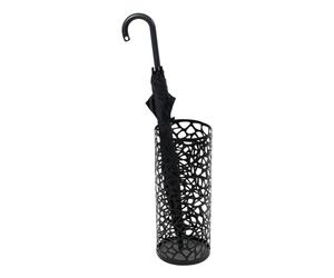 Yamazaki 6322 NEST Umbrella Stand Round, black, Steel, Minimalist, 19 x 19 x 46.5 cm