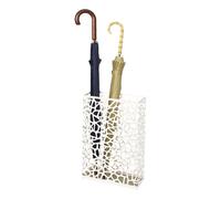 Yamazaki Umbrella Stand, Metal Wood Alloy Steel, White, One Size