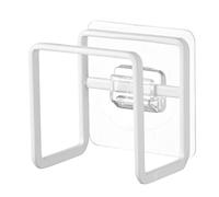 Yamazaki 6621 Tower Adhesive Hook Sponge Holder, White, Steel/Polycarbonate/PET/Polyurethane, Minimalist, 4.5 x 6 x 6 cm (L x W x H)