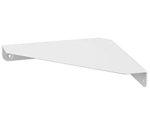 YAMAZAKI 6911 TOWER Wall Mounted Corner Shelf, white, Steel, Minimalist, 22 x 22 x 3.3 cm