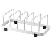 YAMAZAKI 7137 TOWER Dish Stand, white, Steel, Minimalist, 22 x 11 x 7 cm