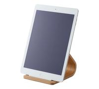 Yamazaki 7327 RIN Plywood Tablet Stand, beige, Plywood, Minimalist, 12 x 14 x 11.5 cm