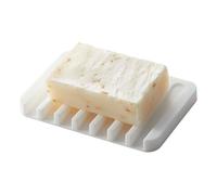 Yamazaki Soap Tray, Silicone, White, One Size