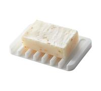 Yamazaki Soap Tray, Silicone, White, One Size