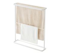 Yamazaki 7465 TOWER Bath Towel Hanger, white, Steel, Minimalist, 65 x 15 x 75 cm