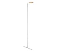 Yamazaki 7550 TOWER Slim Leaning Coat Hanger, white, Steel/Wood, Minimalist, 38.5 x 42 x 160 cm