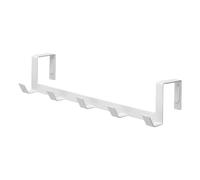 YAMAZAKI 7649 Smart Over-The-Door Rack Wide, White, Steel, Minimalist, 30 x 7 x 6 cm