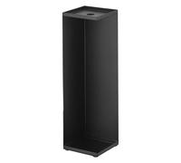 Yamazaki 7851 TOWER Toilet Paper Holder, black, Steel, Minimalist, 11.5 x 11.5 x 38.5 cm