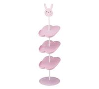 Yamazaki 7962 Shoe Rack for Kids, pink, Steel/Polypropylene, Minimalist, 18 x 18 x 67 cm