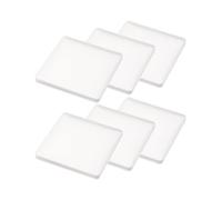 Yamazaki Coasters (Set of 6) Home | Silicone | Square | Tabletop, White