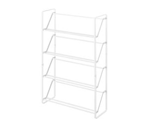 YAMAZAKI Frame Slim 4-Tiered Shoe Rack, white