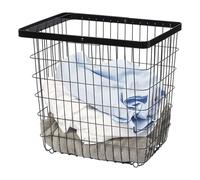 YAMAZAKI home 3163 Laundry Basket Large Storage Hamper, Black