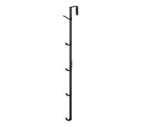 YAMAZAKI Home 7646 Over The Door Hooks - Vertical Hanging Coat Rack, Black