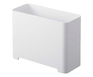 YAMAZAKI Home Bathroom Storage Organizer Self-Draining Corner Shower Caddy for Shampoo Soap or Cleaning Supplies | ABS Plastic, One Size, White