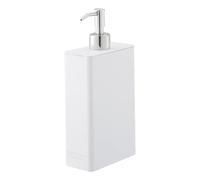 YAMAZAKI Home Shower Dispenser-Contemporary Bottle Pump | ABS Plastic, Resin, Stainless, Polyethelene, White, One Size