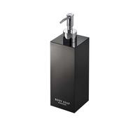 YAMAZAKI Home Body Soap Dispenser for Shower, Gel Pump Bottle | ABS Plastic, Stainless Steel, Black, One Size