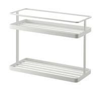 YAMAZAKI Home Countertop Spice Caddy-Storage and Organizer Rack | Steel, One Size, White
