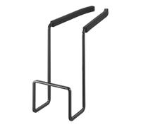 YAMAZAKI Home Faucet-Hanging Kitchen Organizer Sink Rack Basket | Steel | Sponge Holder, Carbon, Black, One Size