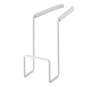 YAMAZAKI Home Faucet-Hanging Kitchen Organizer Sink Rack Basket | Steel | Sponge Holder, Carbon, White, One Size