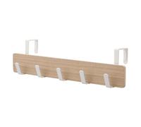 YAMAZAKI Home Ply Horizontal Over The Door 5 Hooks, Beige