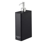 YAMAZAKI Home Shower Dispenser-Contemporary Bottle Pump | ABS Plastic, Resin, Stainless, Polyethelene, Black, One Size
