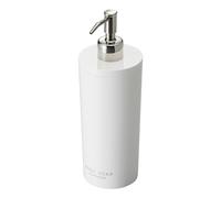 YAMAZAKI Home Shower Dispenser-Contemporary Bottle Pump | ABS Plastic, Resin, Stainless, Polyethelene, White, Round