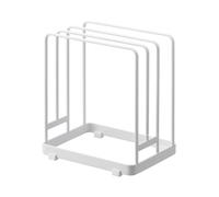 YAMAZAKI Home Tower Cutting Board Holder Storage Stand For Round And Rectangular Chopping Boards - Steel