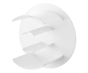 Yamazaki Home Tower Tape Dispenser with Magnetic Mount, Office Supplies Holder, Easy-Mount Design, Tape and Rubber Bands Organizer - Steel