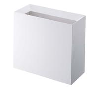 YAMAZAKI Home Trash Can - Modern Garbage Waste Basket with Handle, Plastic, 4 gallons | 15 liters, Handles, Lid, No Assembly Req.