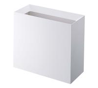 YAMAZAKI Home Trash Can - Modern Garbage Waste Basket with Handle, Plastic, 4 gallons | 15 liters, Handles, Lid, No Assembly Req.