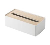 Yamazaki Industries Tissue Box Case RIN with Lid L Natural W26xD13xH8.2cm 7730
