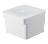 Yamazaki Jitsugyo (yamazaki) Miso Pack Storage With Handle, Airtight Food Container, White, Approx. W13.6 X D15.1 X H11cm, Tower With Bubble 7737