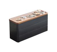 YAMAZAKI Rin 3-Tiered Slim Accessory Box, black