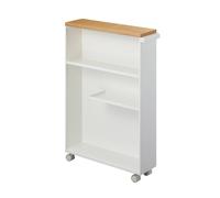 Yamazaki Semi-Enclosed Toilet Trolley - L46 Cm in White Yamazaki White