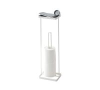 Yamazaki Toilet Paper Holder, Steel, White, One Size