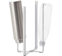 YAMAZAKI Tower Kitchen Multi-Use Stand, white | Steel, Drying Stand, 4 Glasses