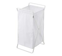 Yamazaki Tower Laundry Basket, white