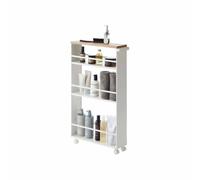 Yamazaki Tower Slim Trolley - White