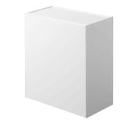 YAMAZAKI Wall-Mount Storage Bin Home | Plastic | Trash Can, One Size, White