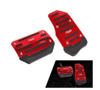 YAMCINWRT Car Pedal Pads 2 Pack for MG HS/EHS EV/HS Plug-in Hybrid 2018-2023 2024 2025 2026, Non Slip Brake Accelerator Cover Set Blue Red Aluminium Alloy Sports Foots Pedals,C