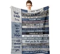 Yamco Dad Gifts Blanket - Dad Gifts from Daughter - Dad Gifts from Son 152.4x127 cm Decken - Dad Birthday Gifts - Gifts for Daddy - Vather Gifts - Gifts for Dad Who Wants Nothing - Best Dad Gift Ideas